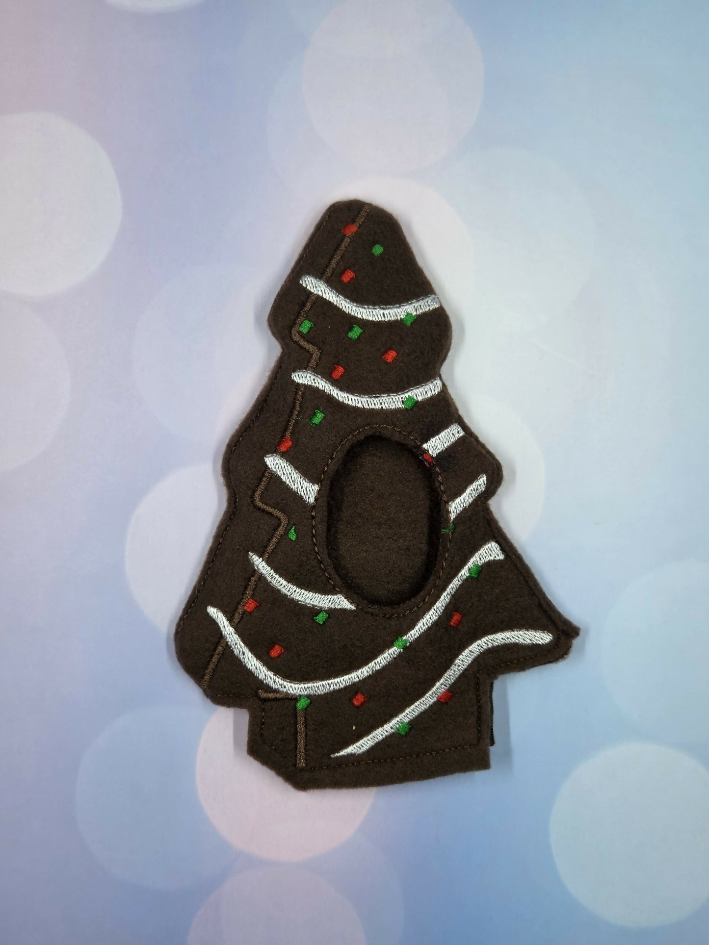Chocolate Christmas Tree Cake Elf Costume – Embroidered Fleece Elf Outfit