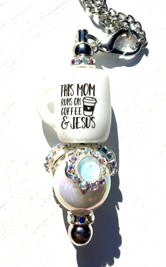 Runs on Coffee & Jesus Tumbler/Bag Charm
