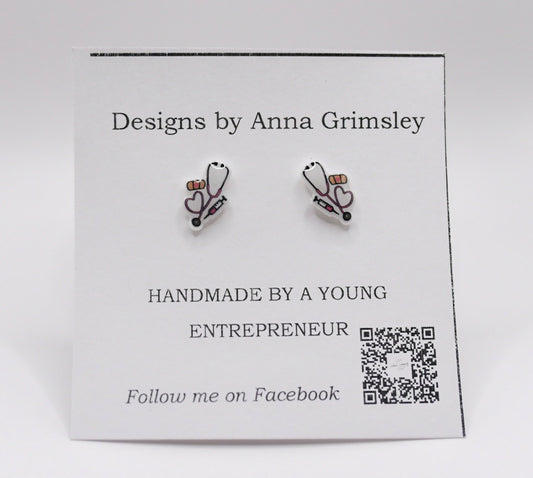 Stethoscope and Syringe Earrings