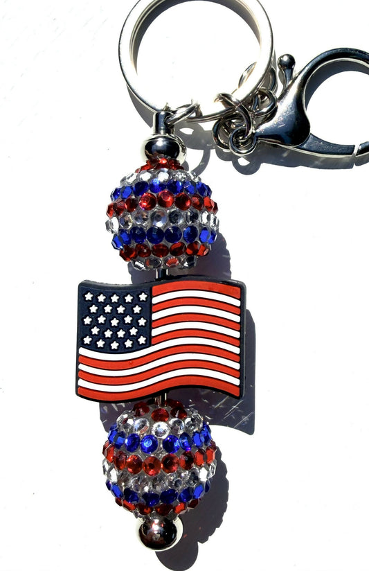 **American Flag Keychain