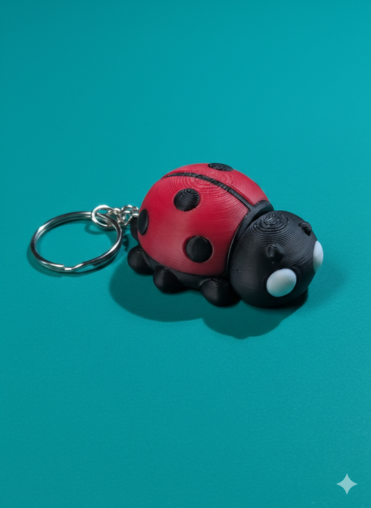 Flexible Ladybug Keychain