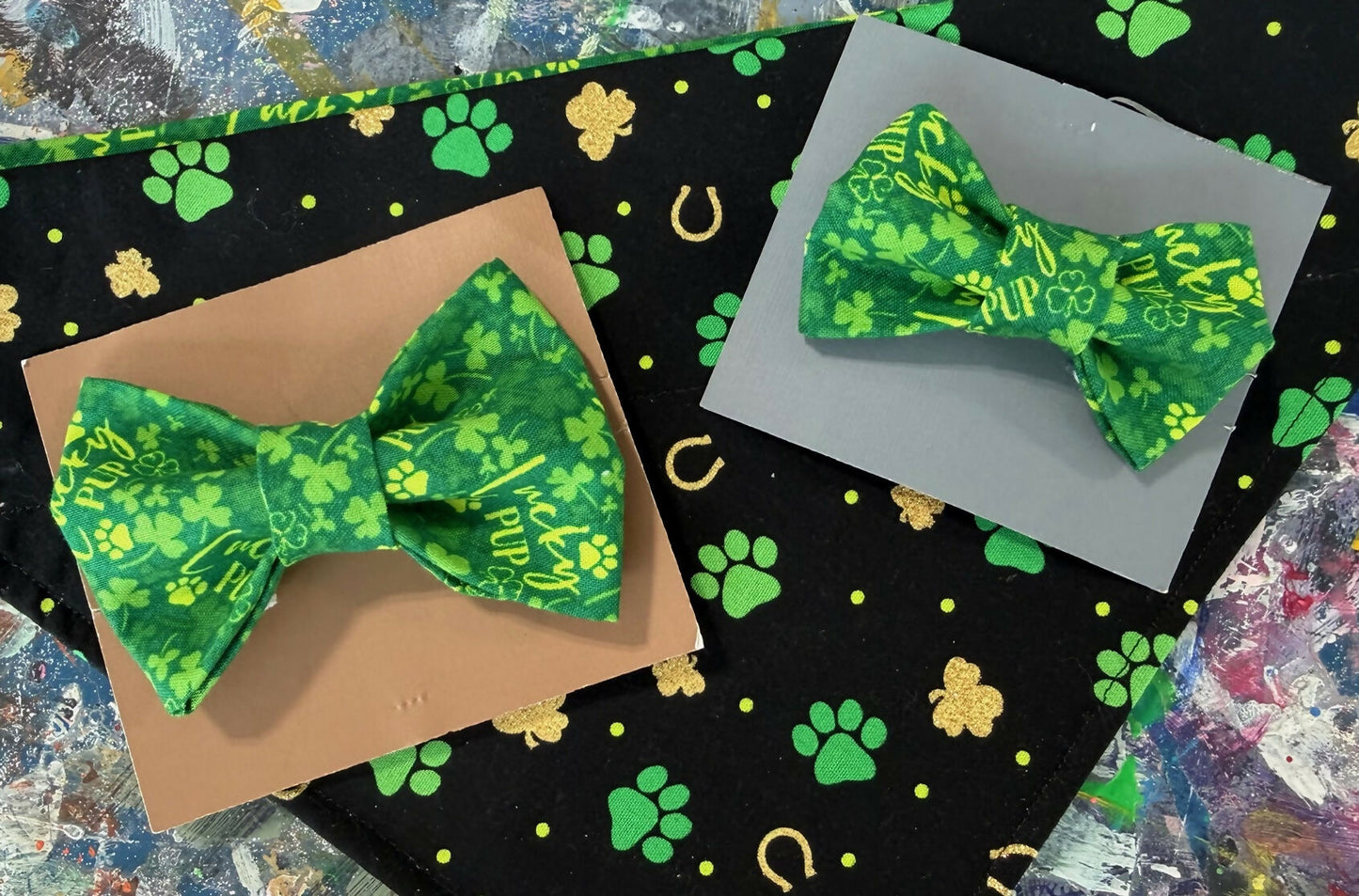 Over The Collar Bow-Tie Lucky Dog