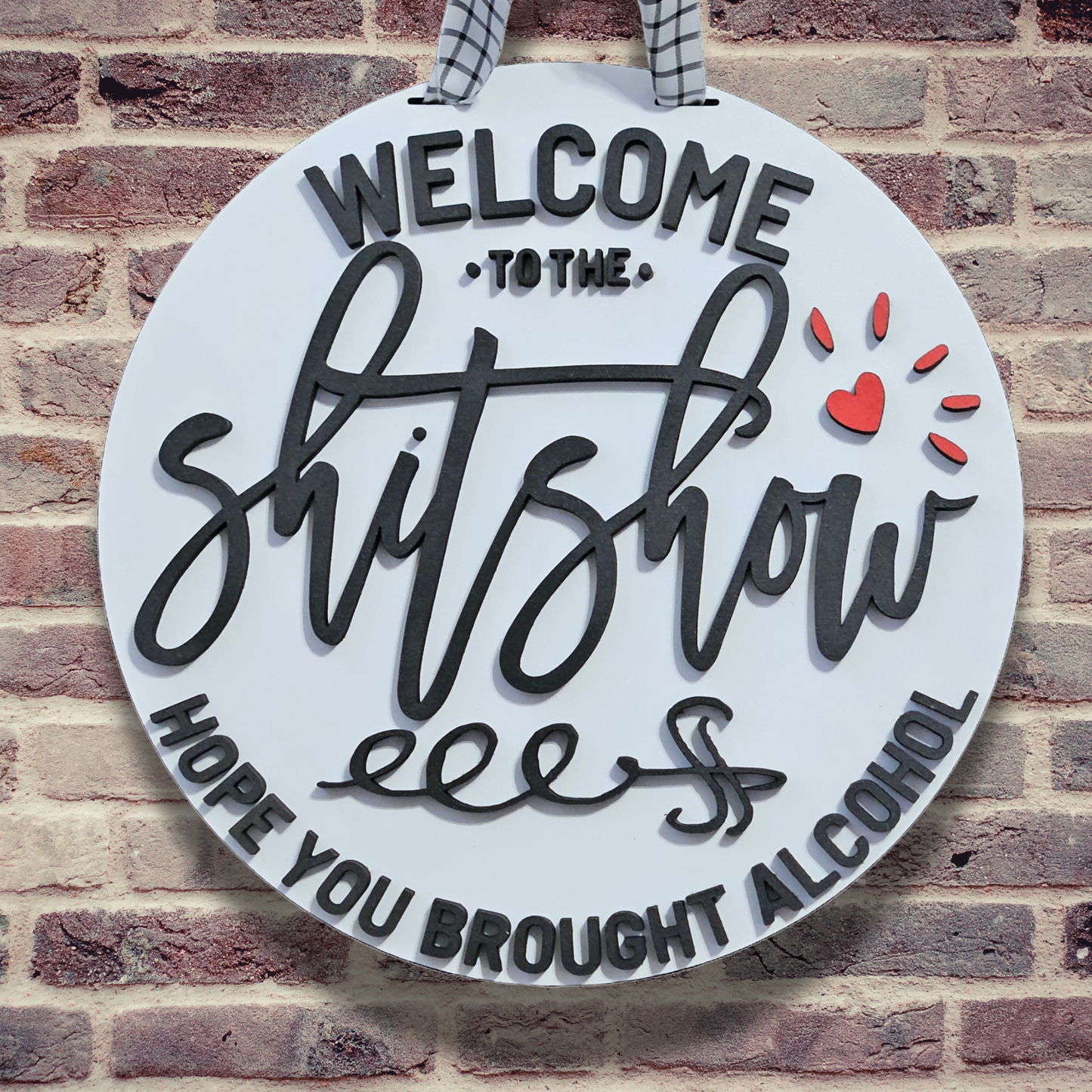 Welcome to the ShitShow 12" Door Hanger