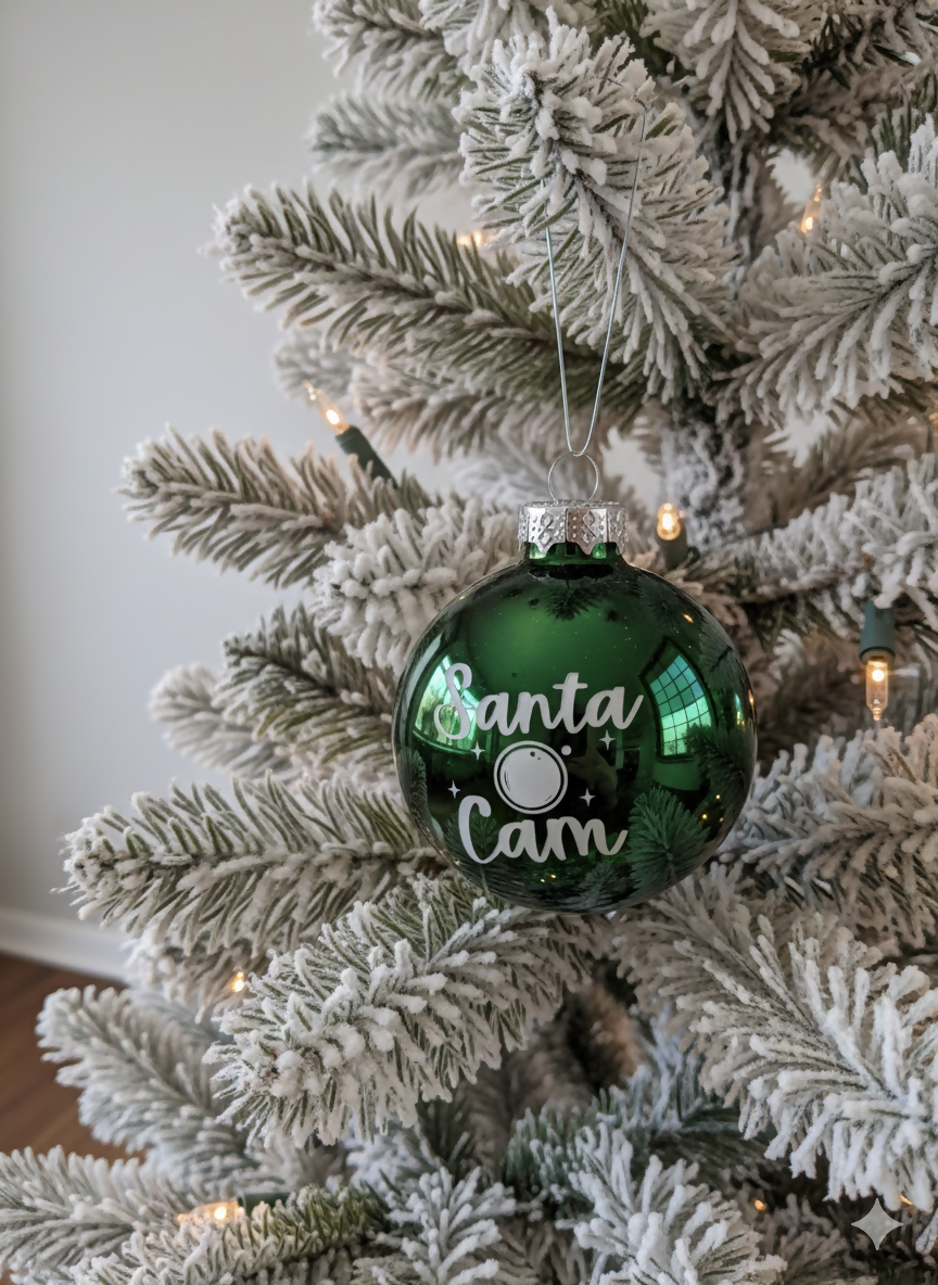 Santa Cam Christmas Ornament – Fun Holiday Keepsake
