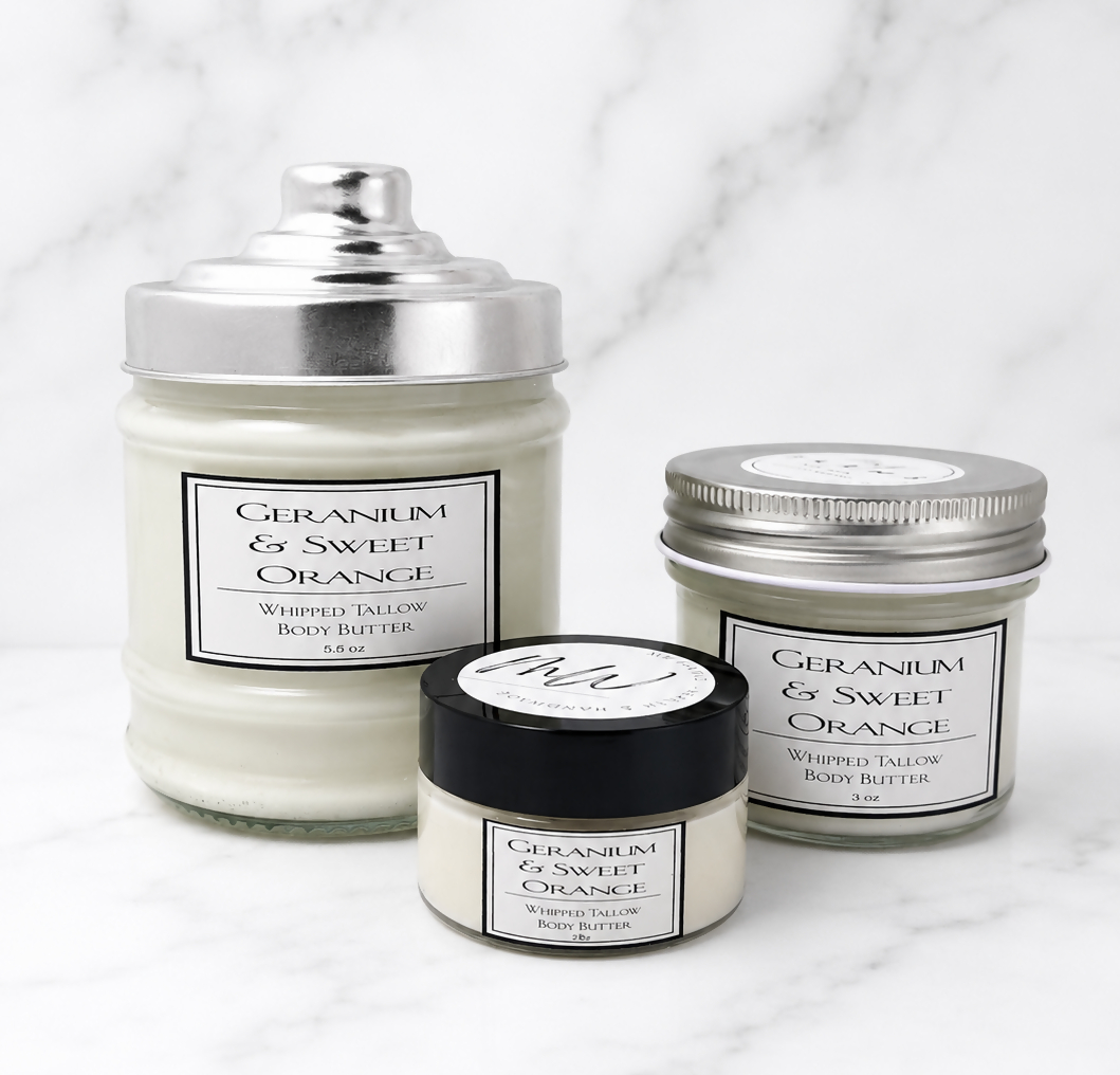 Geranium & Sweet Orange Tallow Body Butter