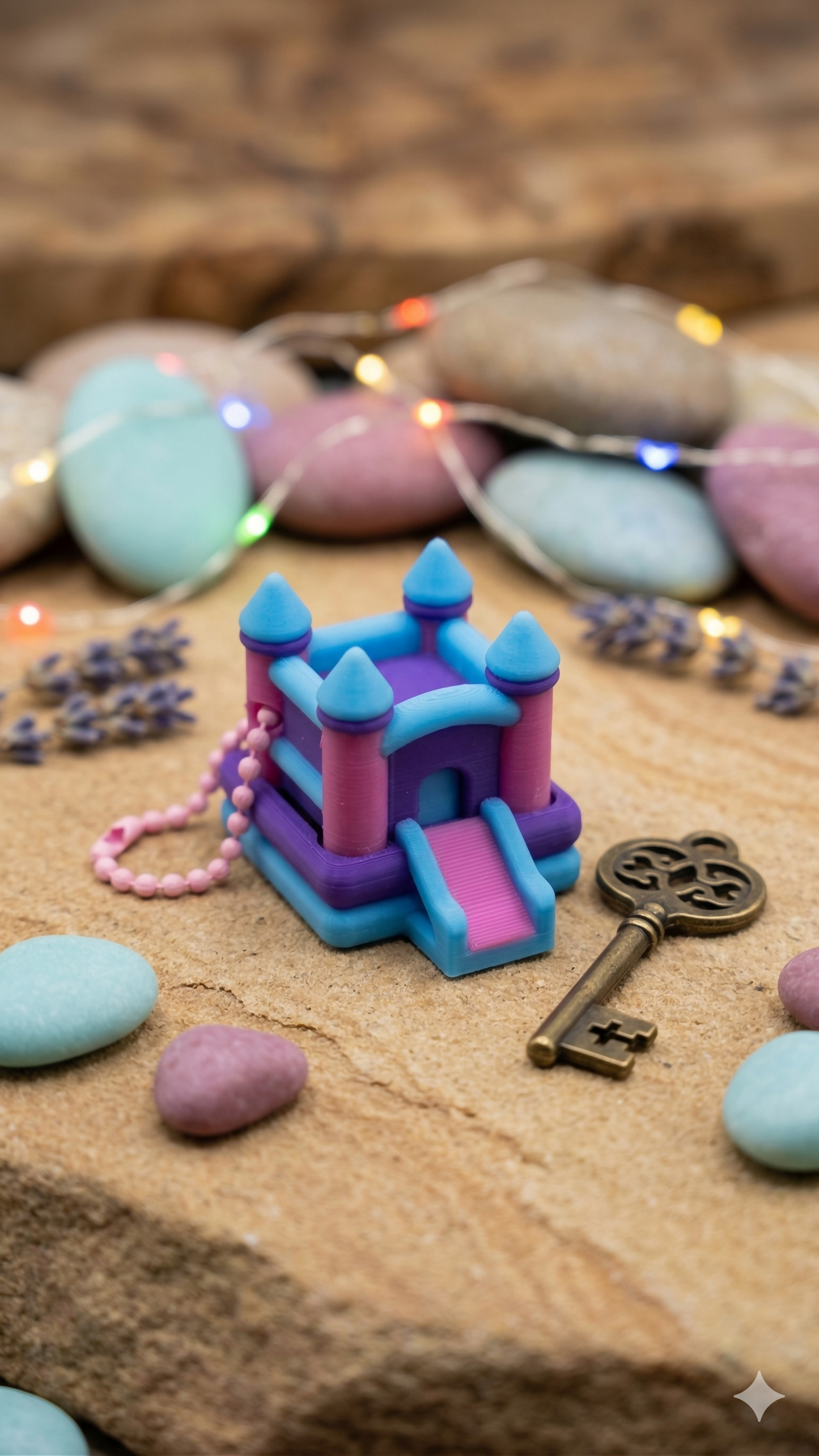 Bounce House – Pressable Fidget Keychain