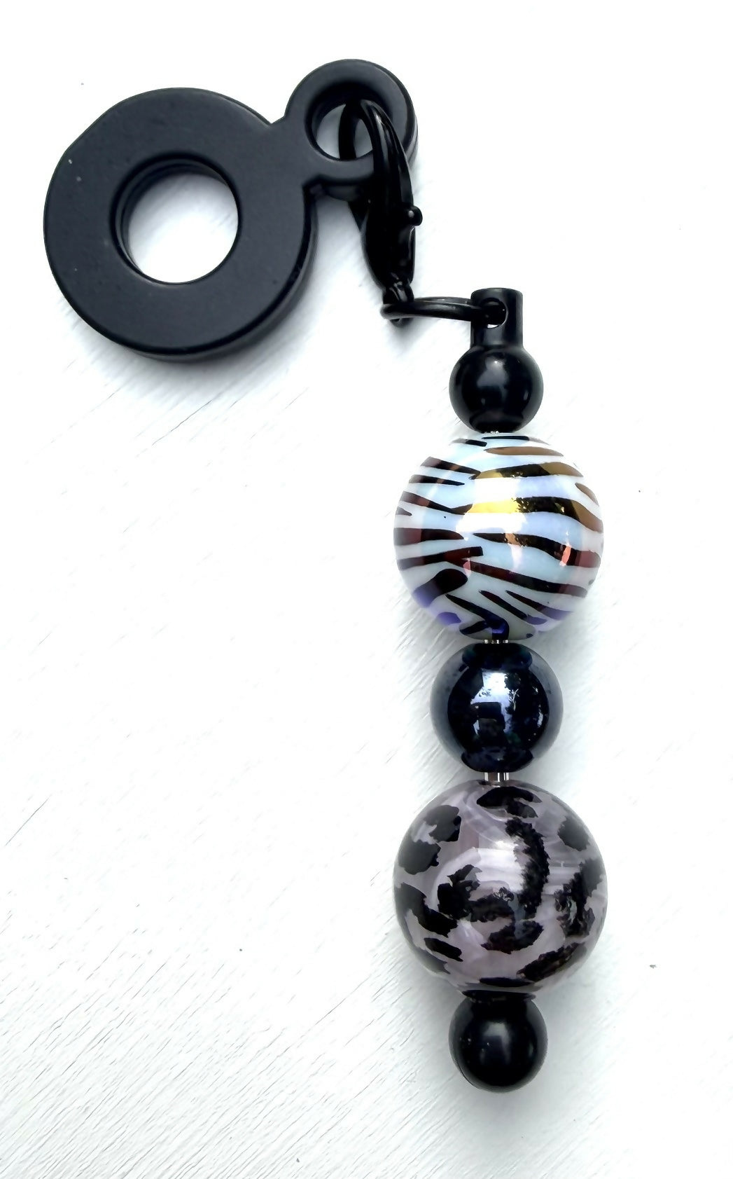 Animal Print Straw Charm