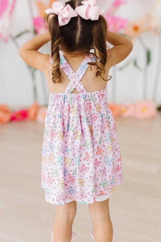 springtime bows dress back