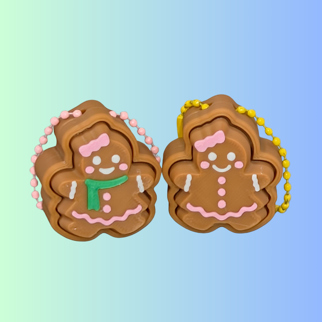 Gingerbread Clicker Keychain – Choose Boy or Girl