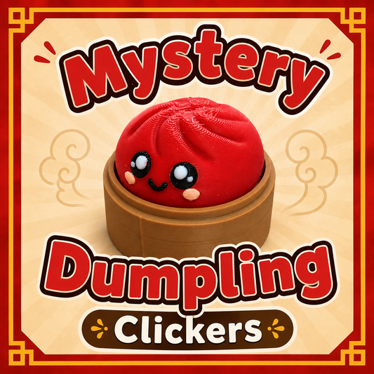 Mystery Dumpling – Pressable Fidget Clicker (Rainbow Mystery)