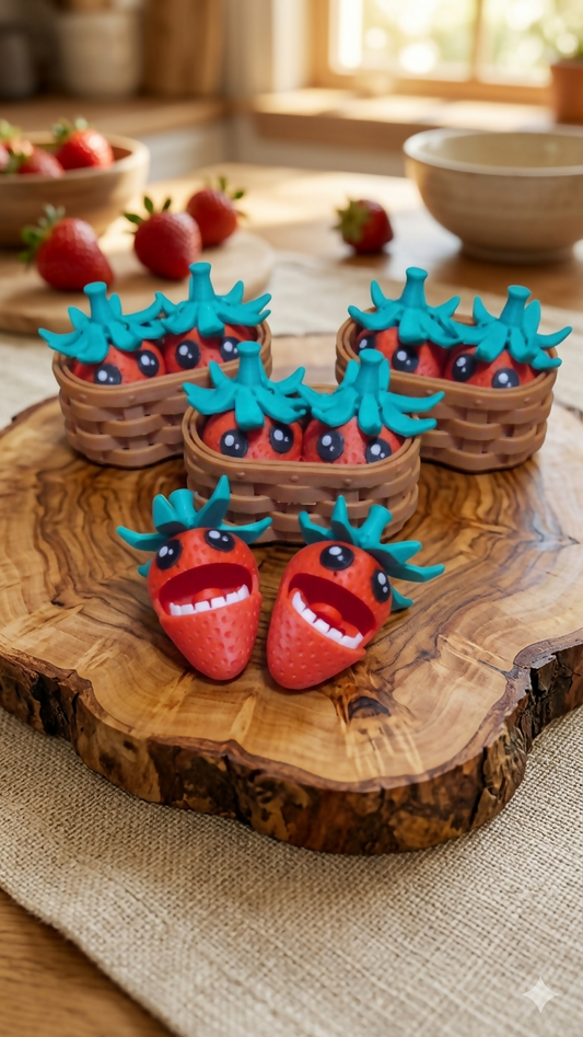 Strawberry Basket – Articulated & Twirl Fidget Set