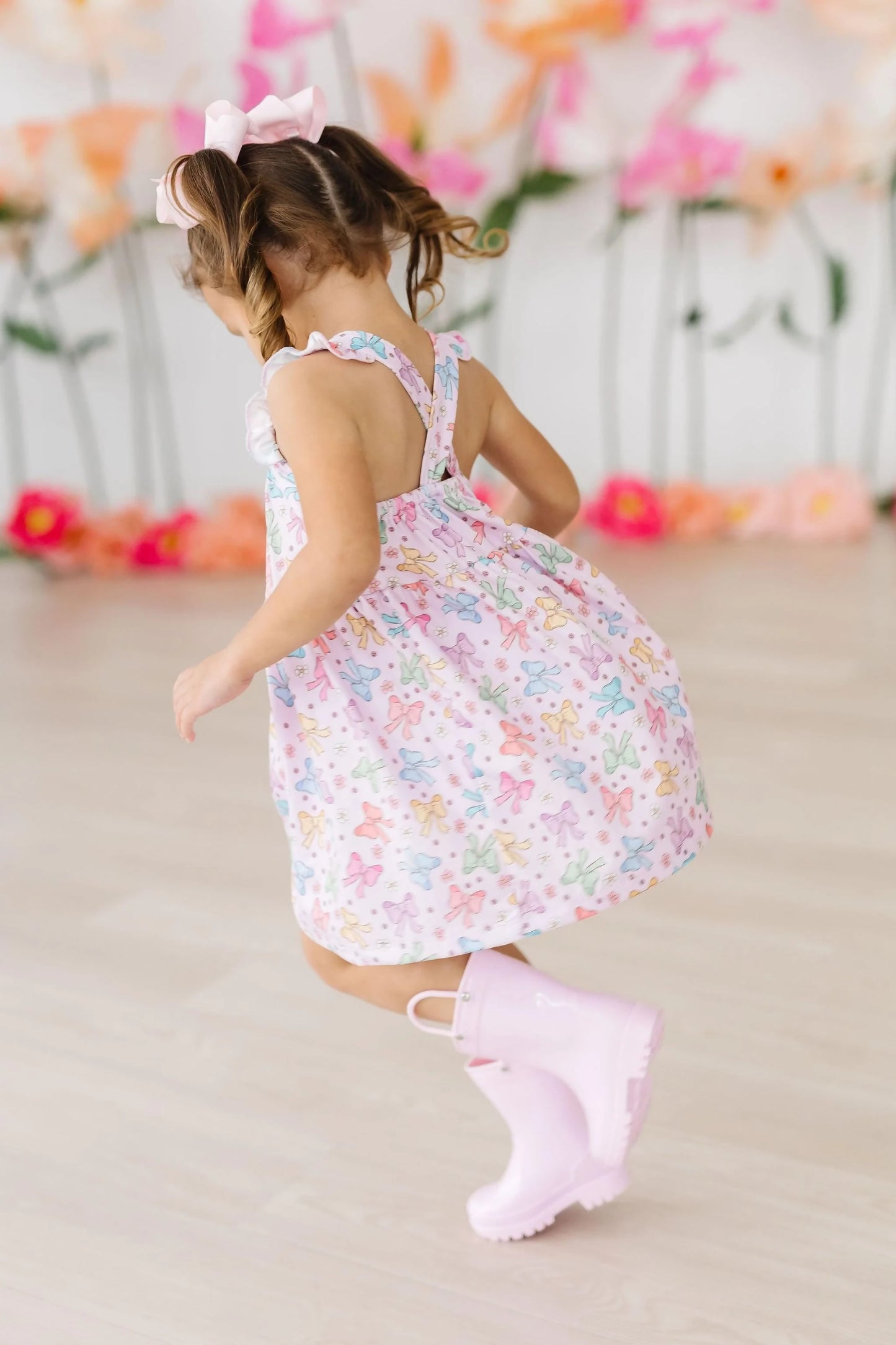 springtime bows dress side