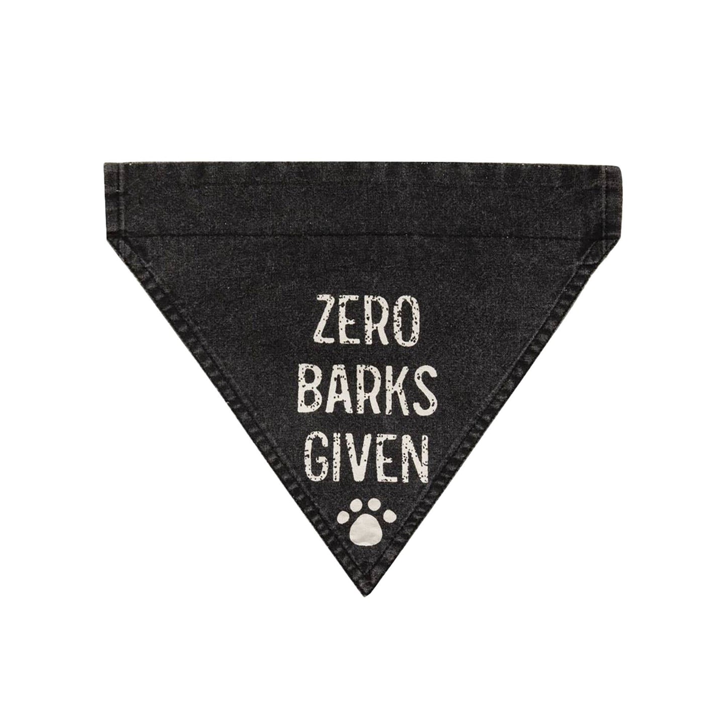 Zero Barks Given Dog Bandana