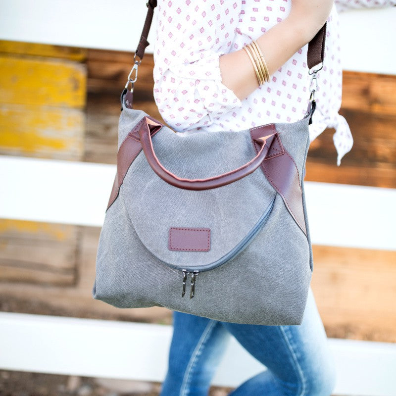 Canvas Grey Purse