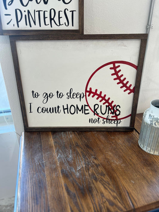 Kids Baseball Sign