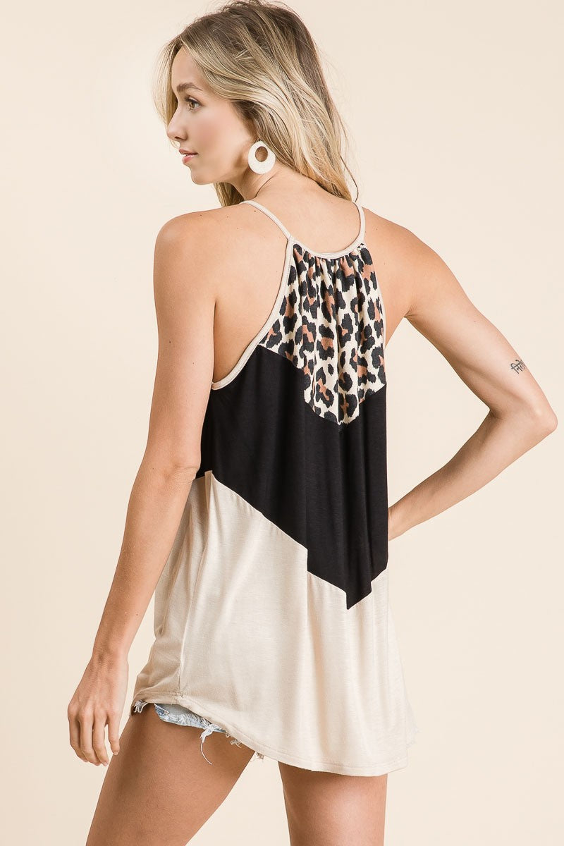 Leopard Halter Tank