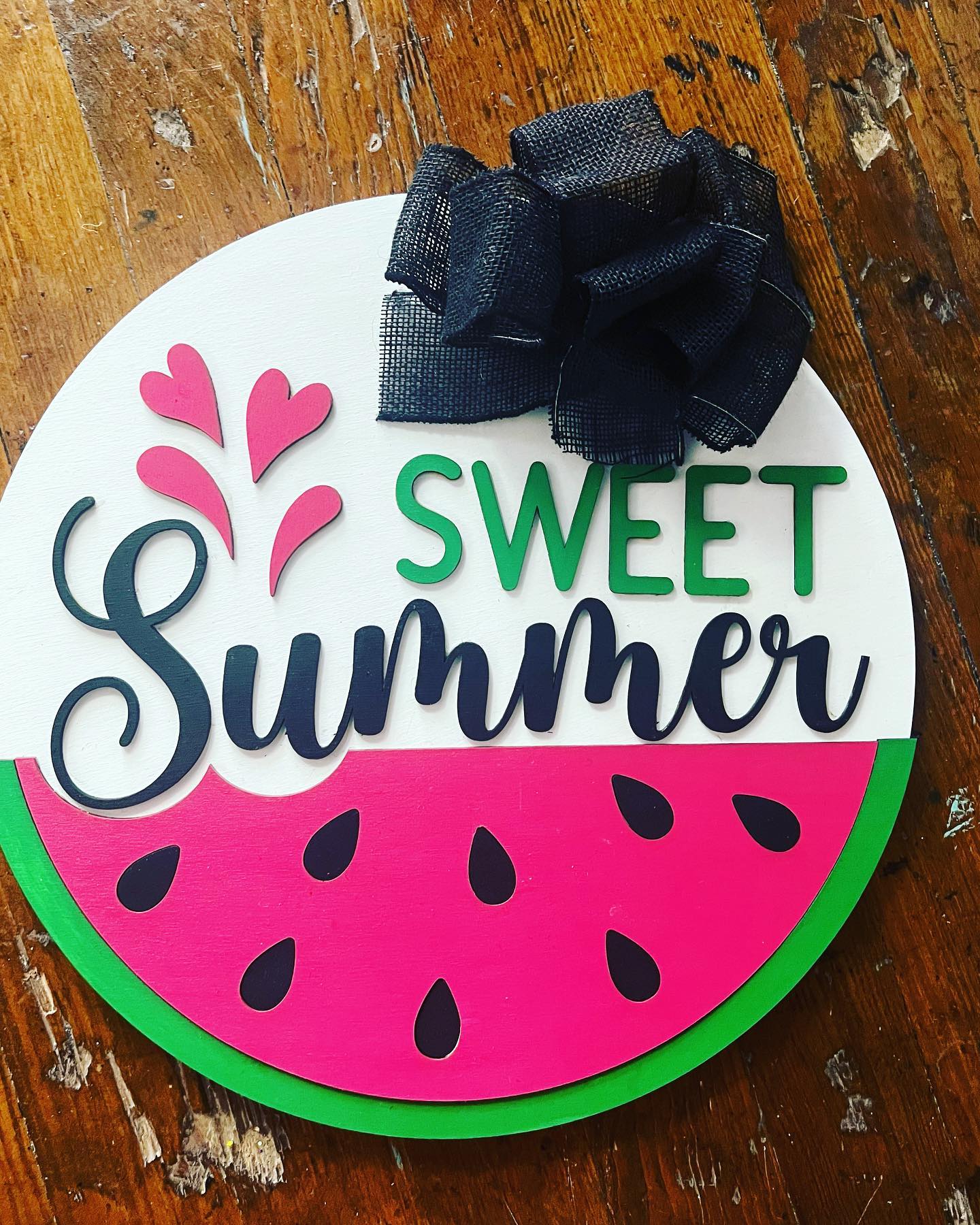 Sweet Summer Round Door hanger