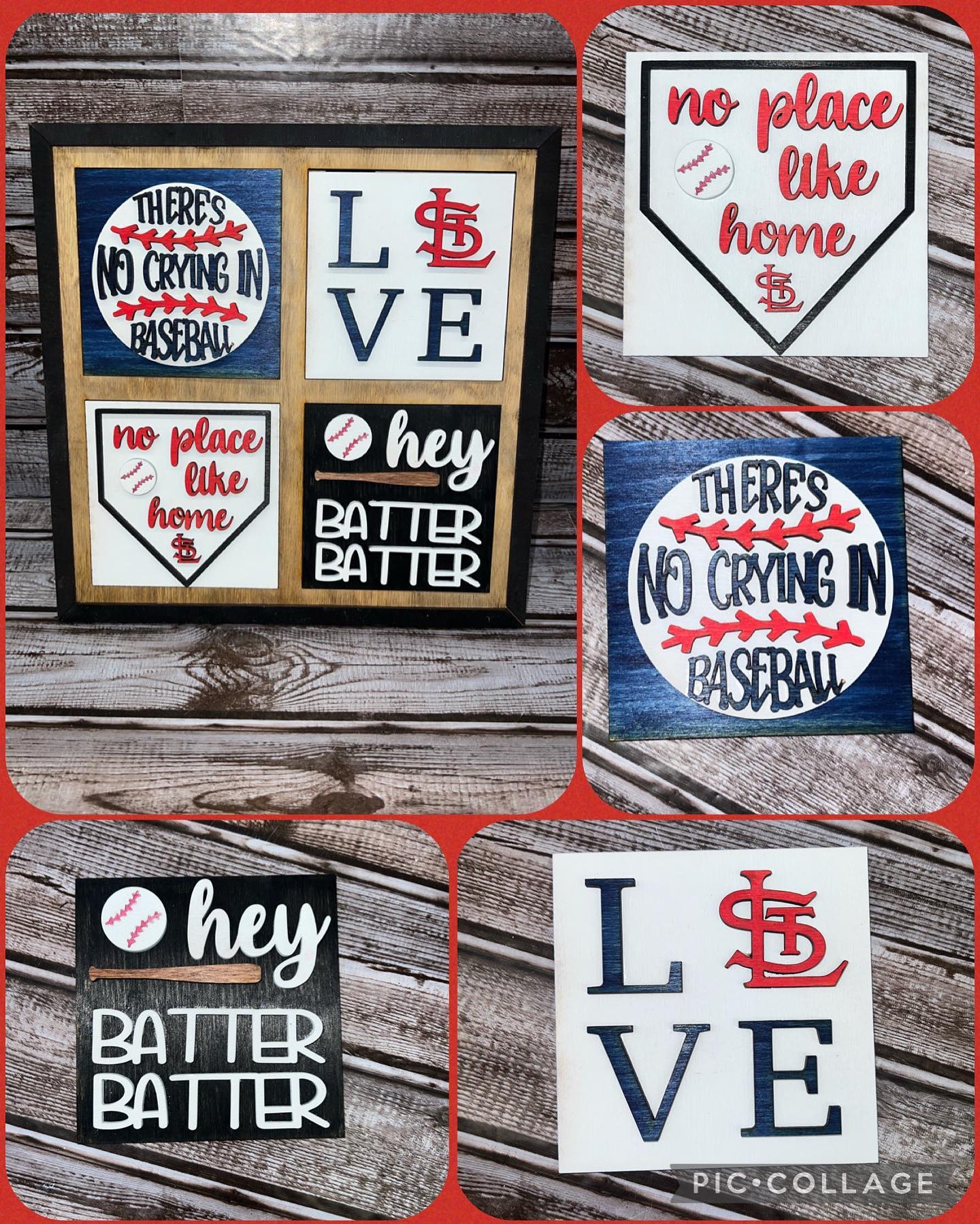 Baseball Theme Interchangeable Squares