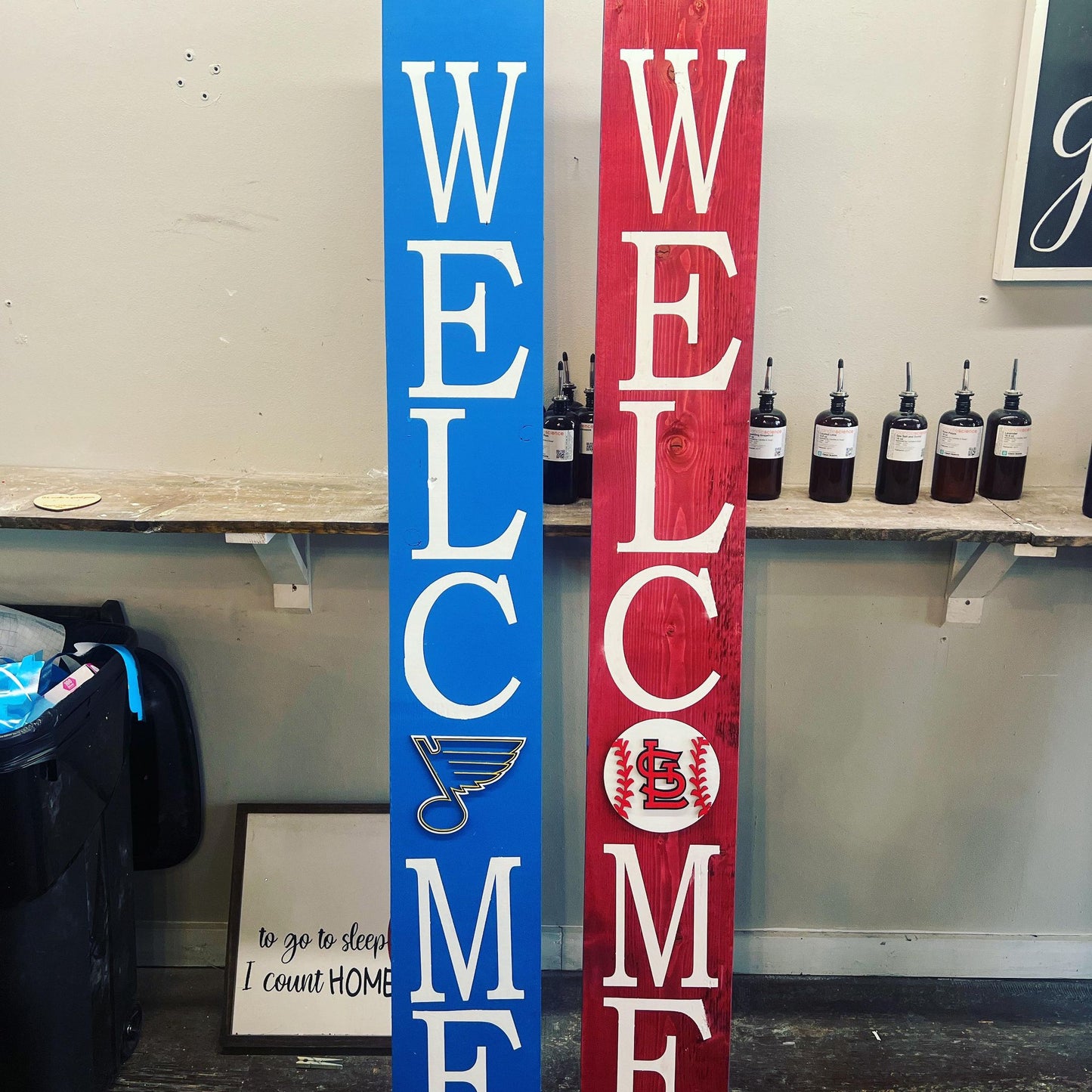 Double Sided Sports Fan Welcome Board