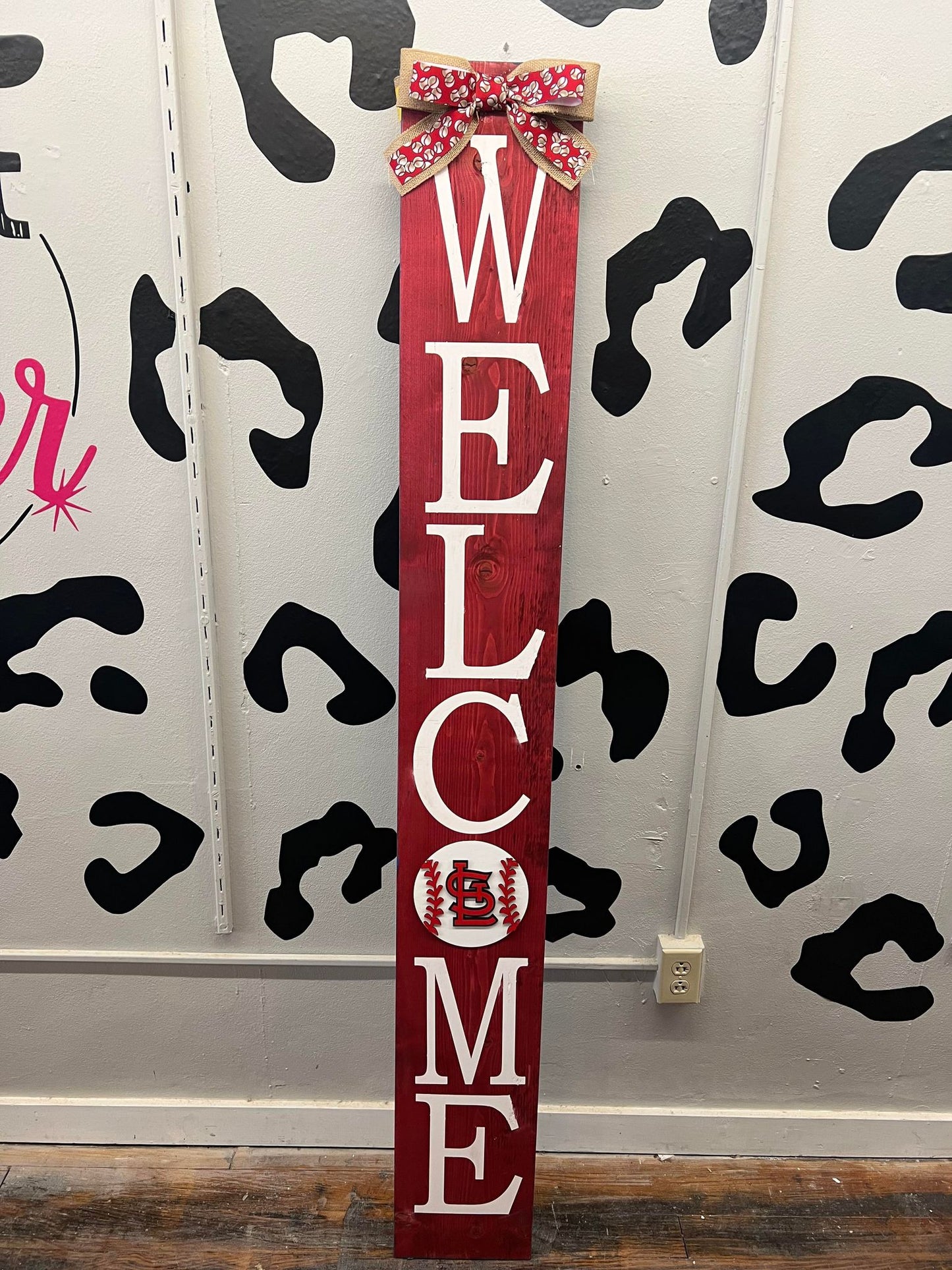 Double Sided Sports Fan Welcome Board