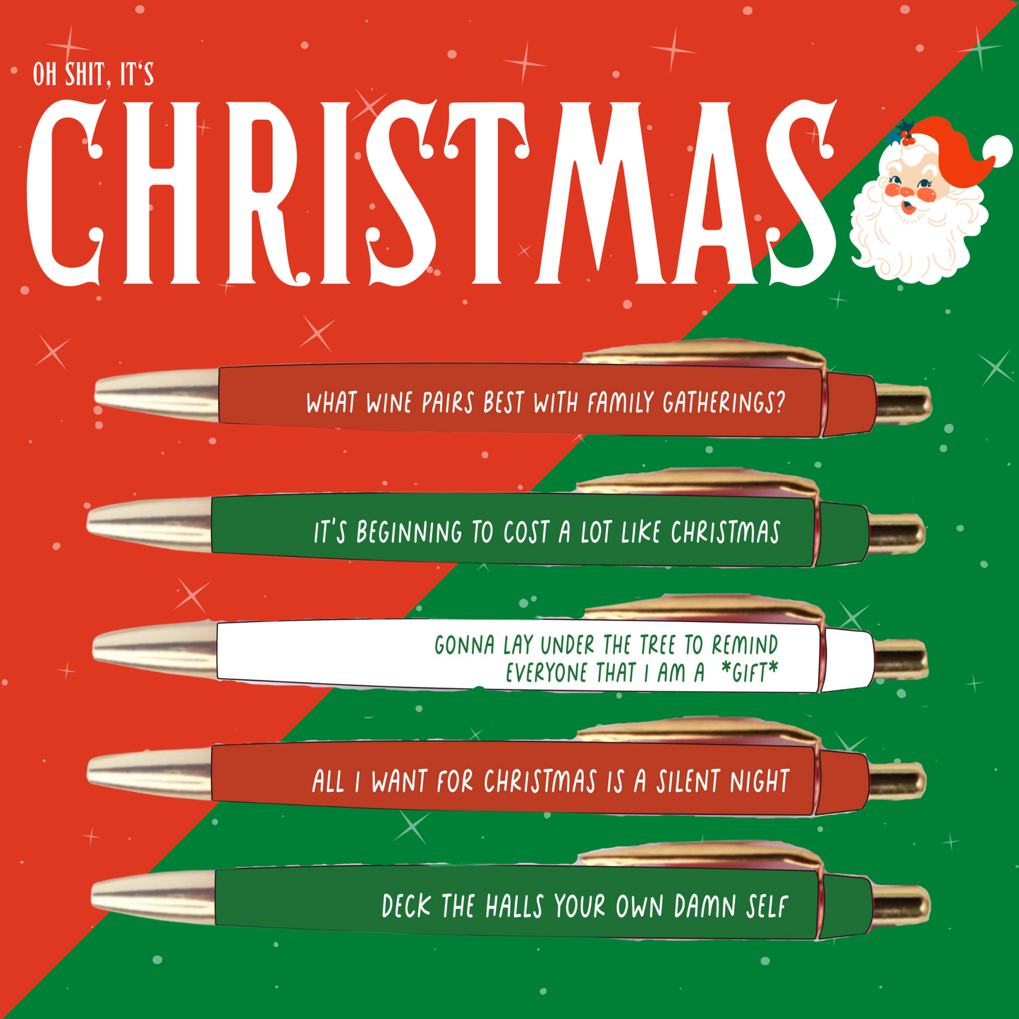 Funny Christmas Pen Set