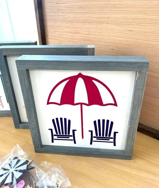 Beach Umbrella Sign