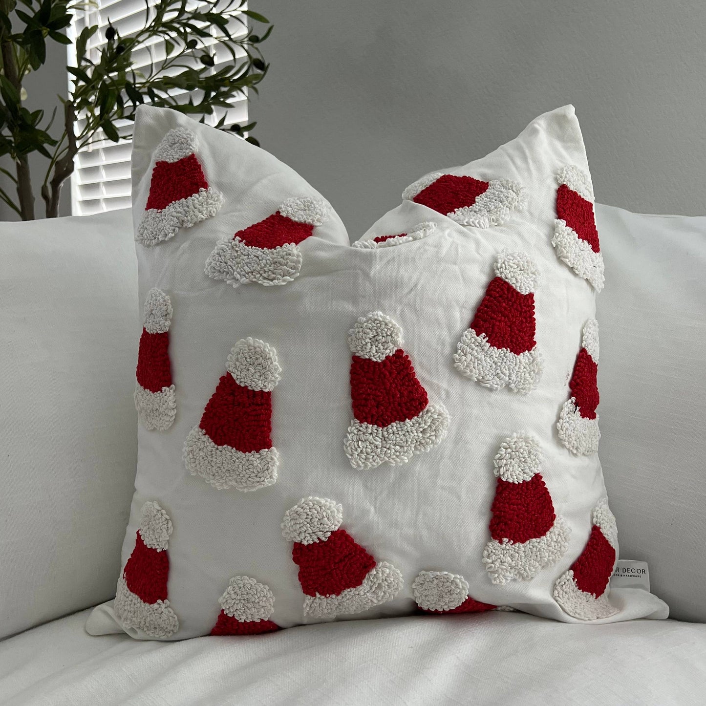 Santa Hat Throw Pillow Cove