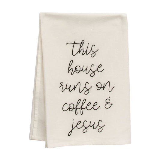 Coffee & Jesus Dish Towel