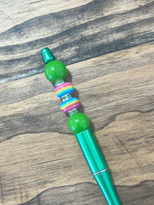 Teal Beaded Pen