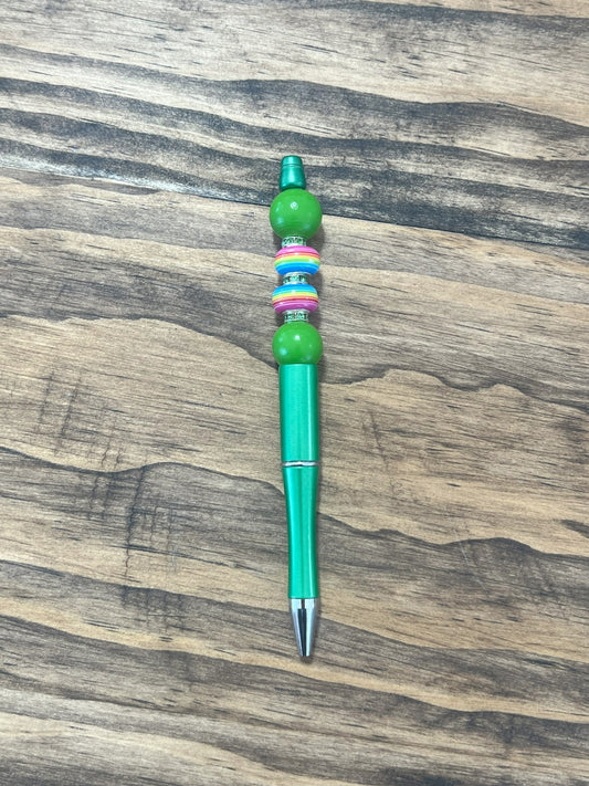 Teal Beaded Pen