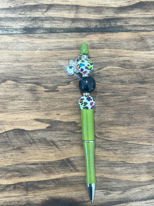 Paw Print Charm Beaded Pen