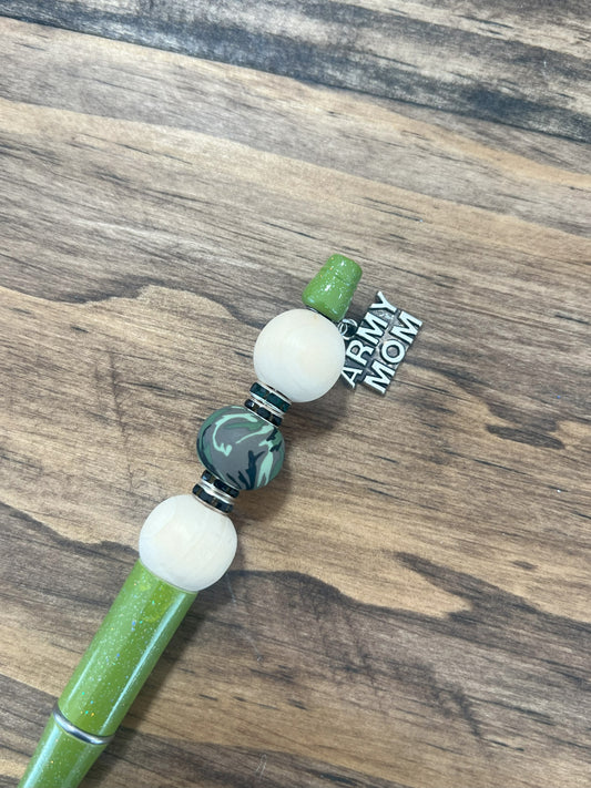 Army Theme Beaded Pen