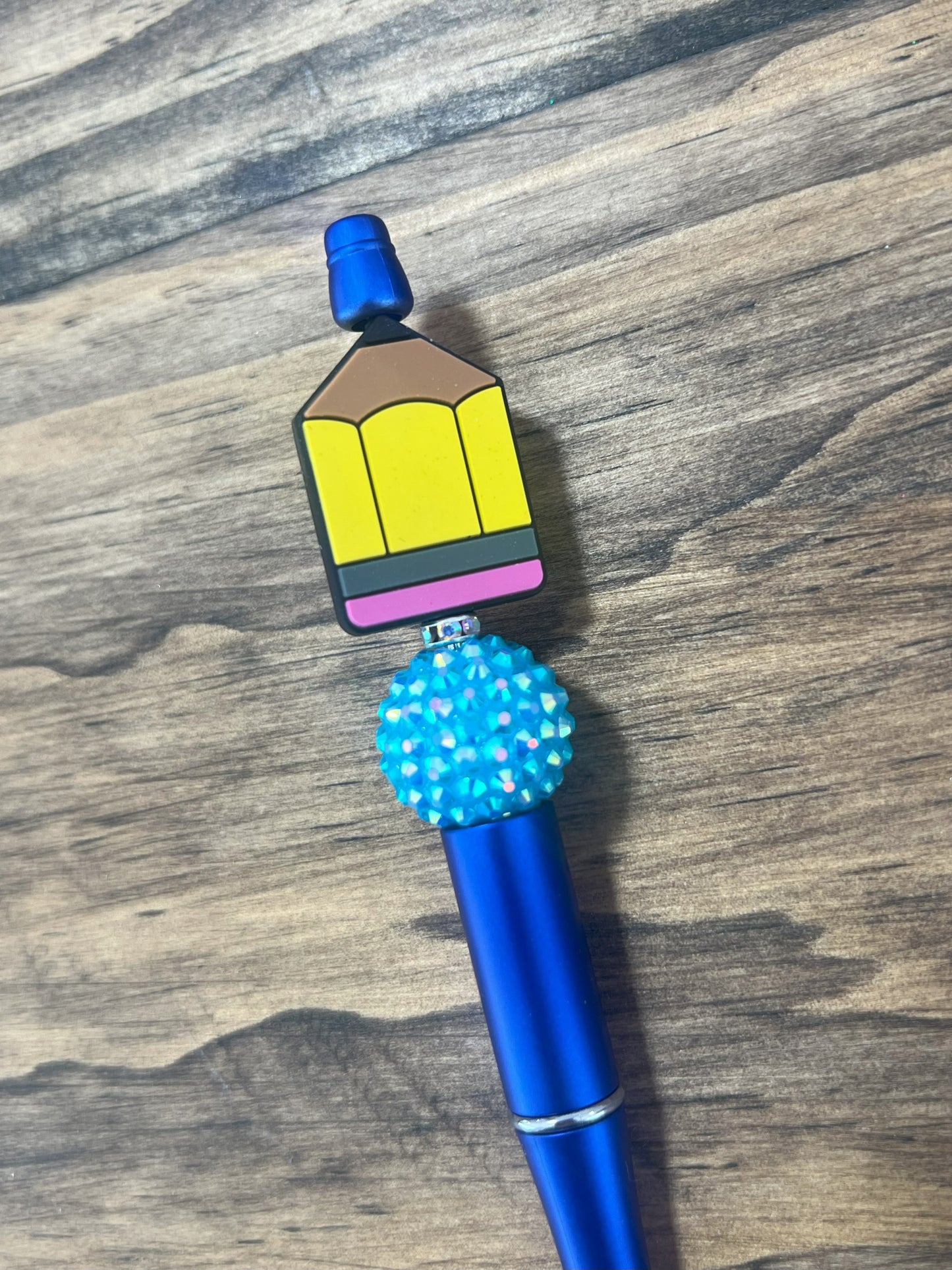 Beaded Pen With Silicon Pencil