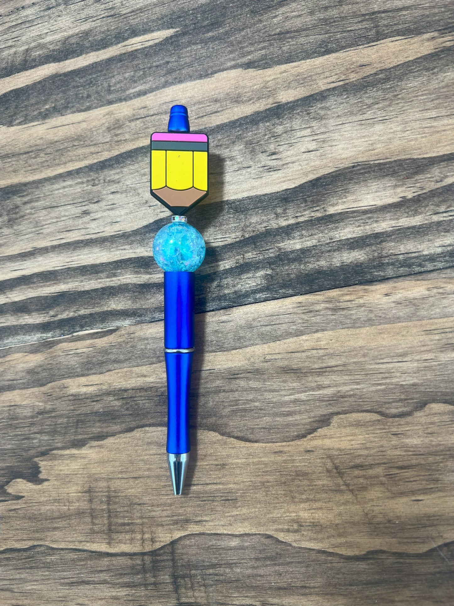 Beaded Pen With Silicon Pencil