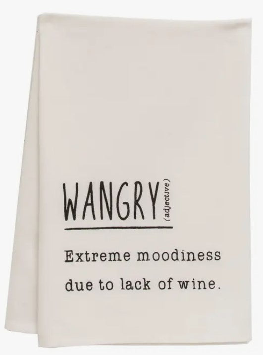 Wangry Definition Dish Towel