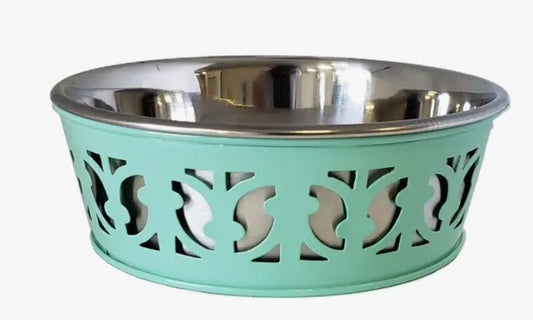 Stainless Steel Farmhouse Dog Bowl