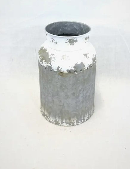 Gray Zinc & Whitewash Utensil Holder