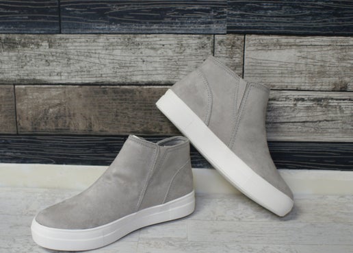 Grey Suede Sneakers